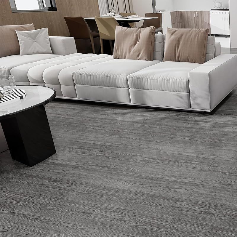 フロアタイル 約6畳|68枚入り 配送込み 木目 接着剤不要 フローリングタイル 貼るだけ 置くだけ シール ウッドタイル 粘着シート 初心者OK 賃貸ok 防水 リノベーション DIY フローリングマット 914.4*152.4mm * 68枚|約6畳 0 HRDEVELOPMENT_JP