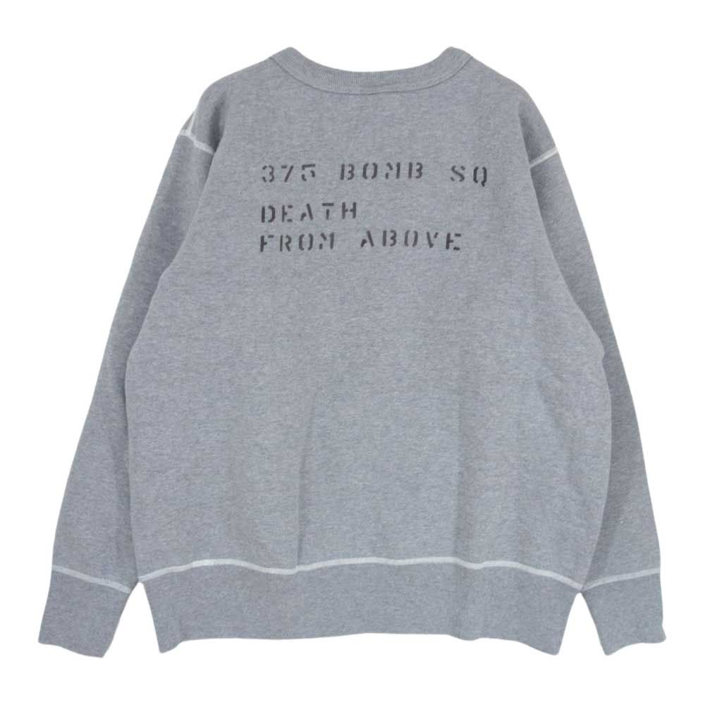 【新品】BUZZ RICKSON'S スカルパッチ スウェット Lサイズ Buzz Rickson's バズリクソンズ 375th BOMB SQ スカル プリント