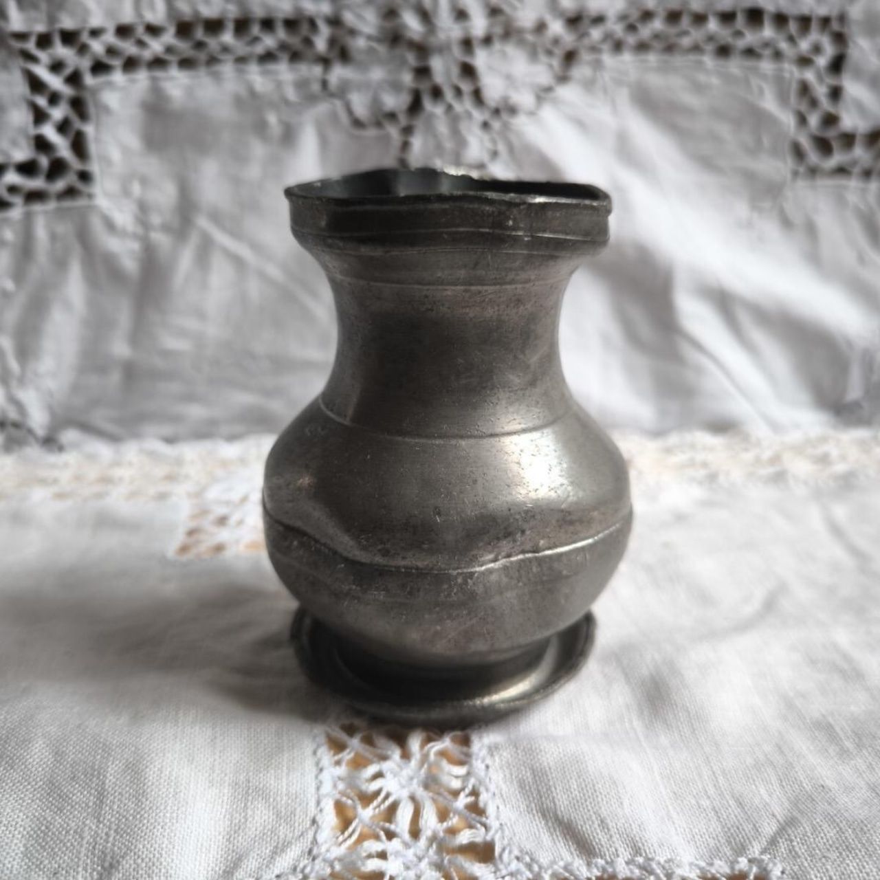 本格フランスアンティーク フランスアンティークのピューター製(エタン