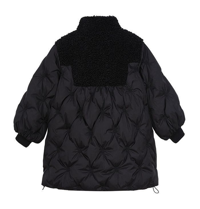  子供コート 女の子 キッズ アウター ジャケット 切り替え コート 長袖 秋冬 防寒着 暖かい お出かけ 異素材 通園 通学 卒業式 小学生 防寒対策 子供服 韓国 キッズコート hzyfa 26 DZ 30 ダウンコート 中綿コート コート