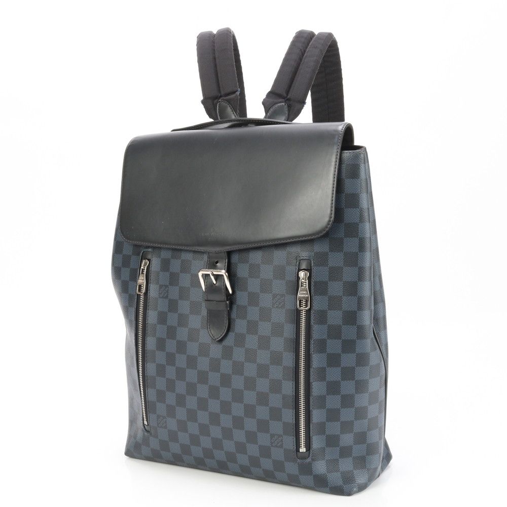 美品☆LOUIS VUITTON ダミエ コバルト ニューポート バックパック 美品 ルイヴィトン ダミエ コバルト ニューポート バックパック レザー