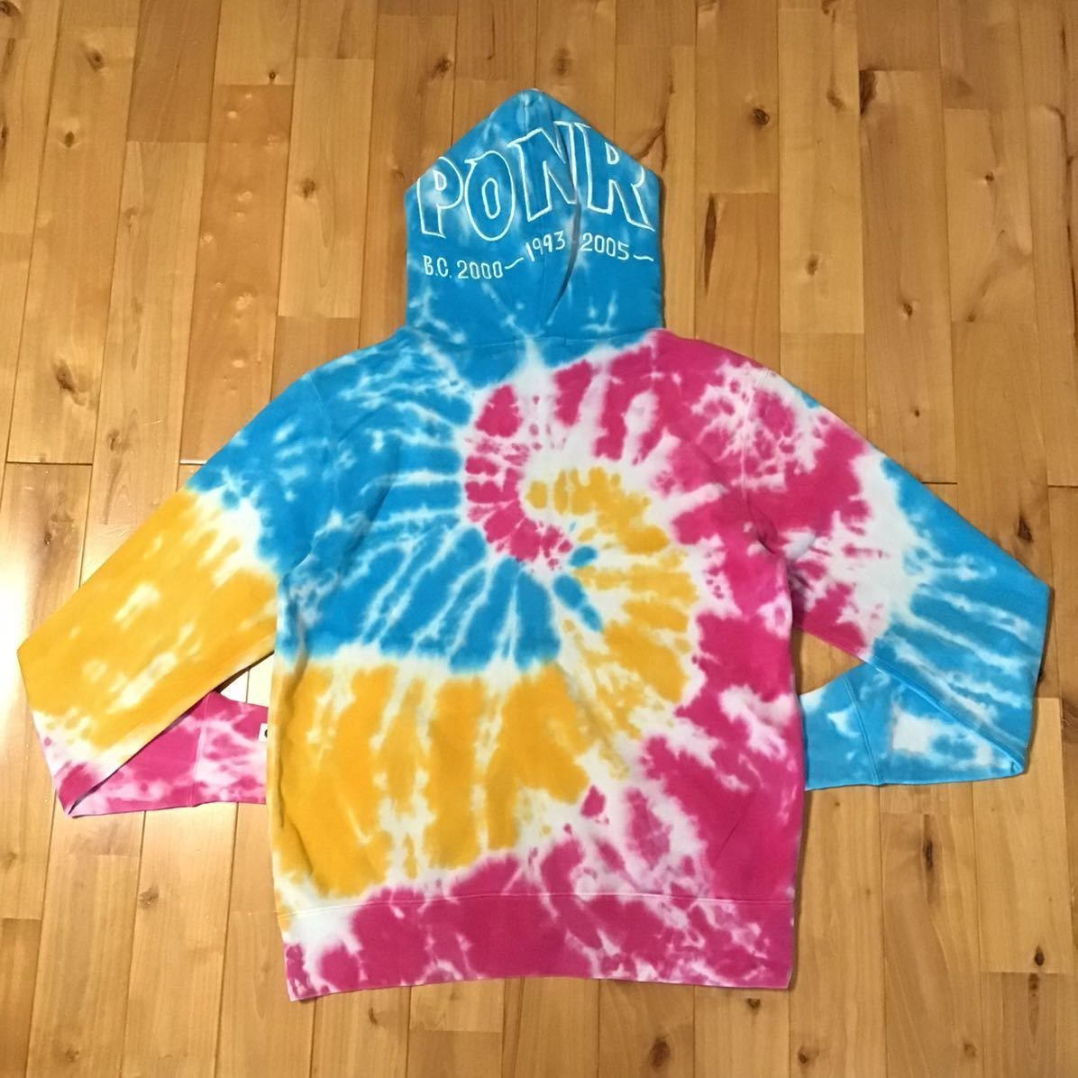 タイダイ シャーク パーカー Mサイズ shark full zip hoodie TIE DYE a 