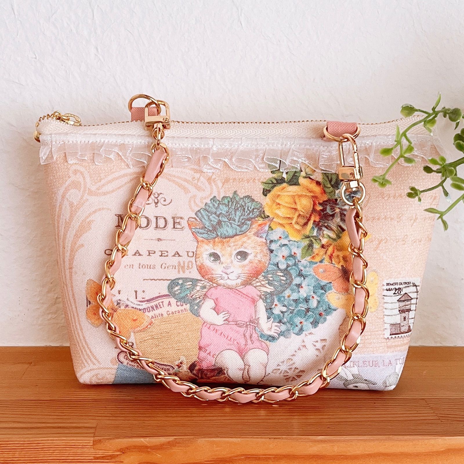 【ランチやお買い物に便利】ミニバッグ ❤︎ ジョリーフルール シリウスの風と猫