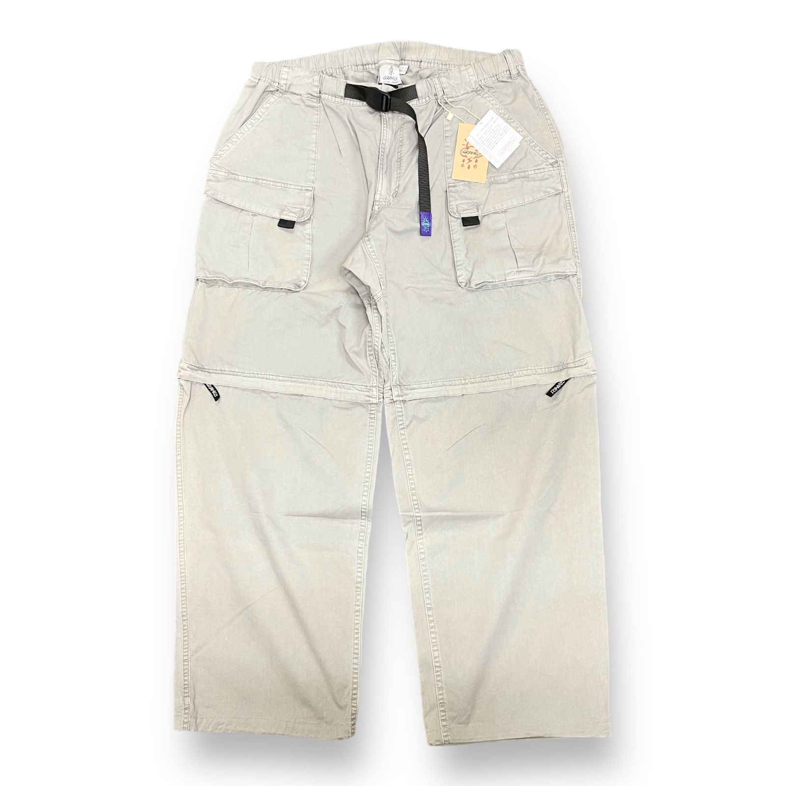未使用品 GRAMICCI ALWAYTH ZIP-OFF PIGMENT PANT - GRY PIGMENT 