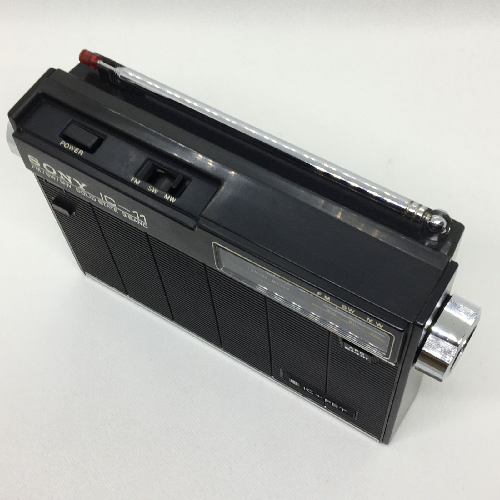 【動作品】美品 整備品 SONY ICF-110 IC-11 3バンドラジオ 動作品】整備品 SONY ICF-110B IC-11 FM/MW/SW 3バンドラジオ