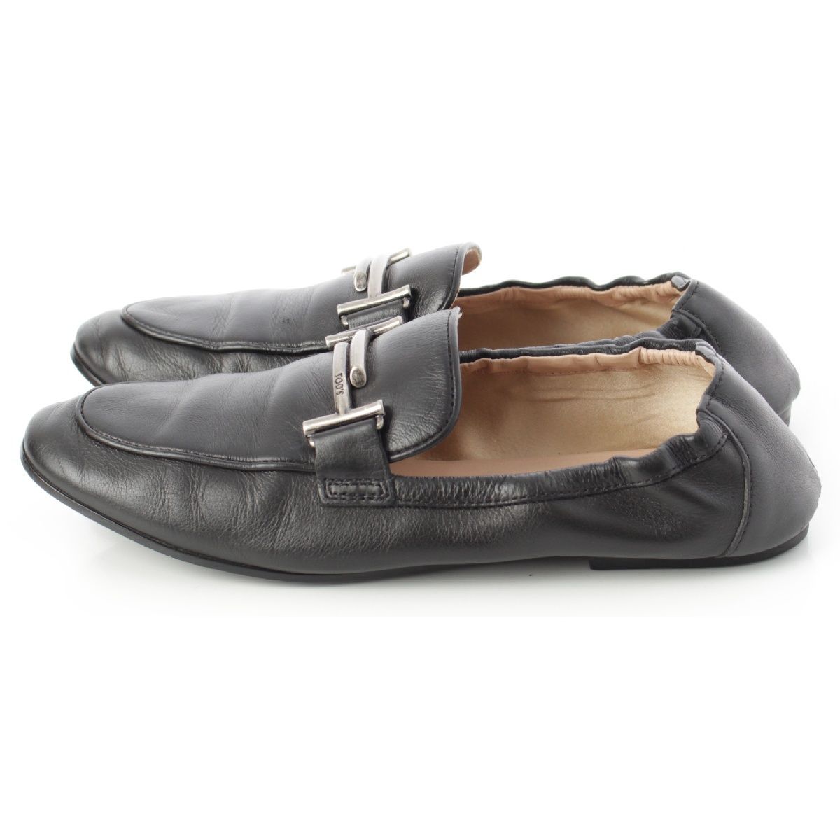 トッズ レザー TT金具 ドライビング ローファー シューズ スリッポン