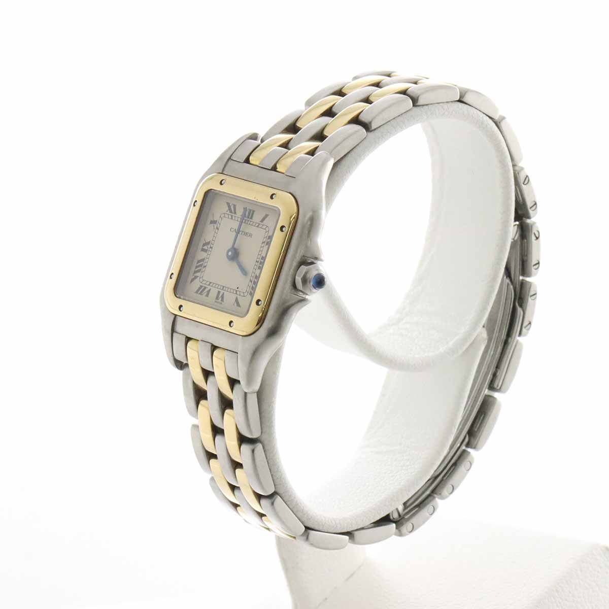 カルティエ Cartier パンテール SM 2ロウ コンビ 84083242 レディース 腕時計 アイボリー K18YG クォーツ Panthere VLP 90257839 Cartier - カルティエ Cartier パンテール SM 2ロウ コンビ 84083242