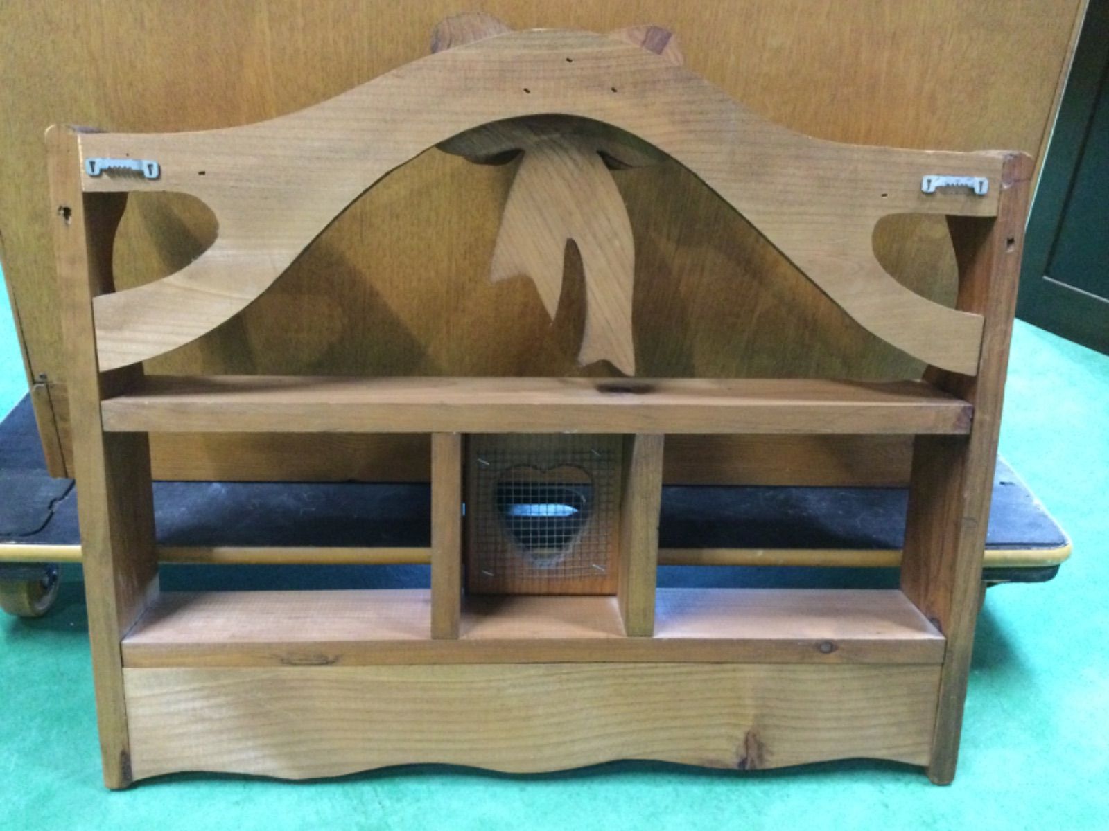 か137カントリー家具 ハート型 木製シェルフ アメリカンカントリー