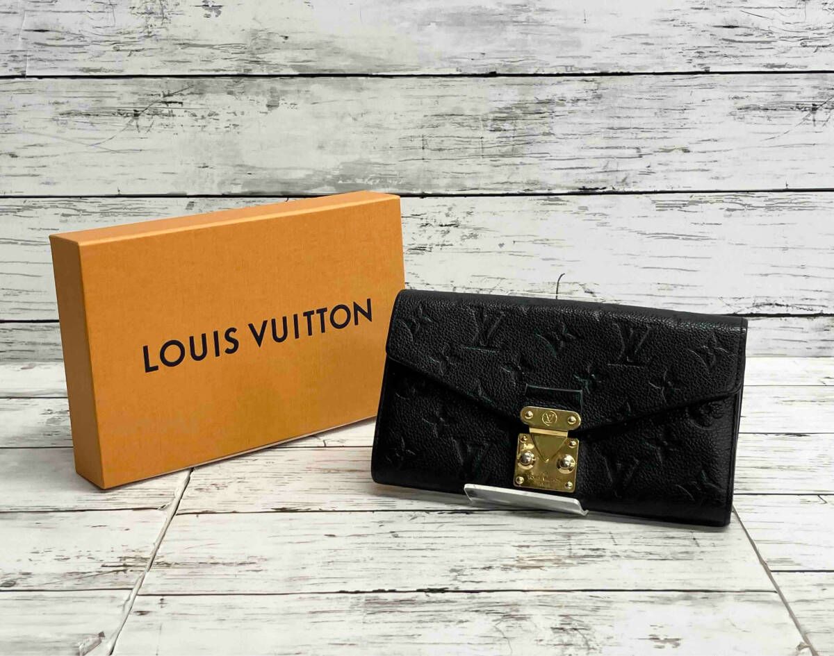 LOUIS VUITTON モノグラムアンプラント ポルトフォイユサラメティス レディース財布 機番なし 長財布