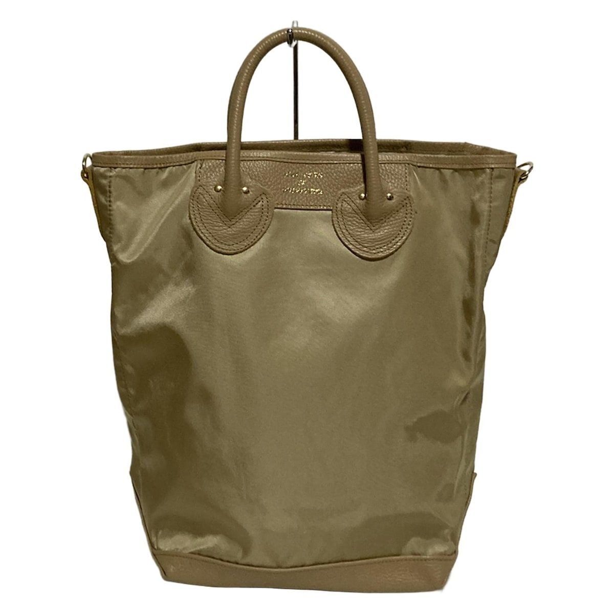 YOUNG-OLSEN ヤングアンドオルセン トートバッグ - ベージュ レザー