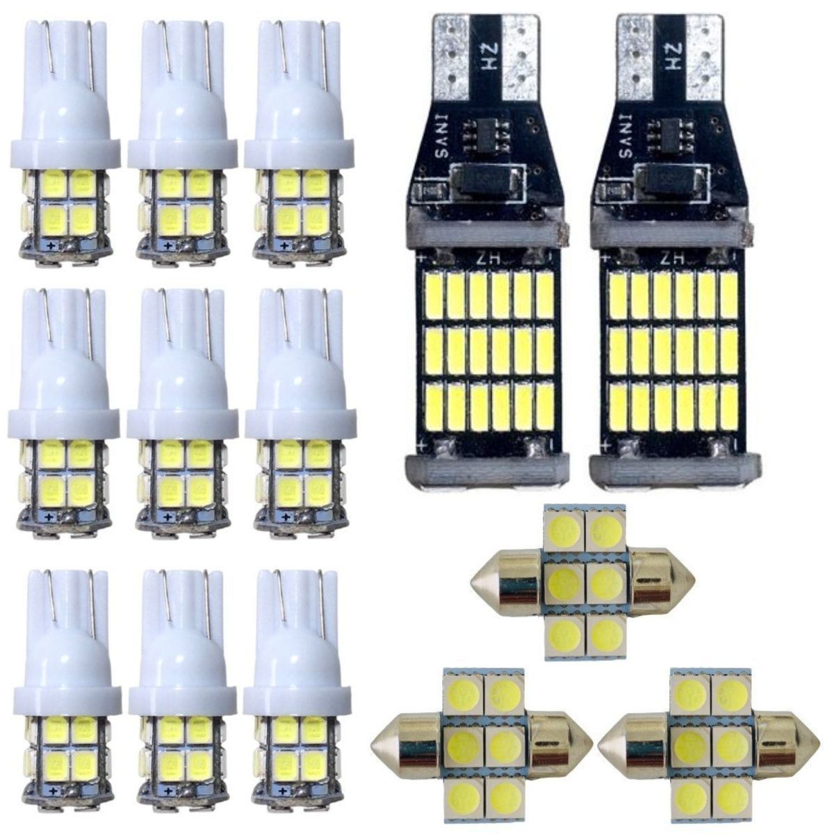 GGL/AGL10系 レクサス RX270/350 爆連 T10 LED ルームランプ 16点セット 車内灯 ウェッジ球 ホワイト バックランプ ポジション