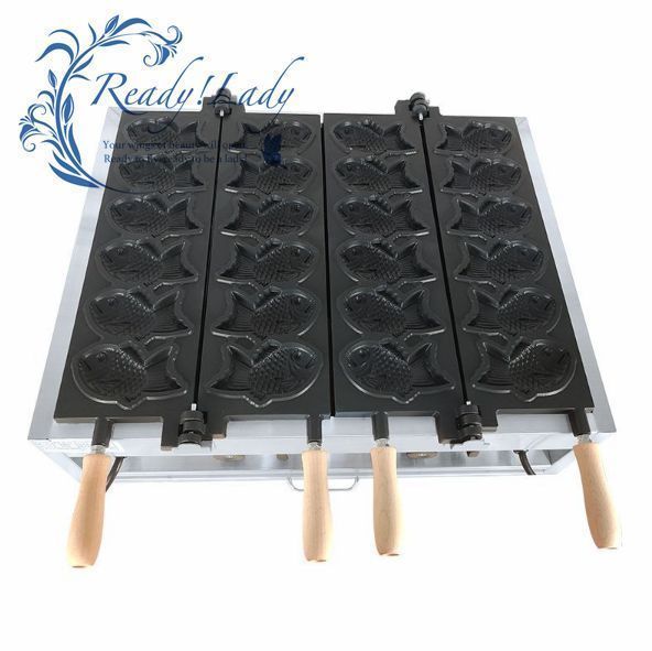 電気 たい焼き器 6匹×2連 12匹焼ける 業務用 家庭用 １1０V 鯛焼き器