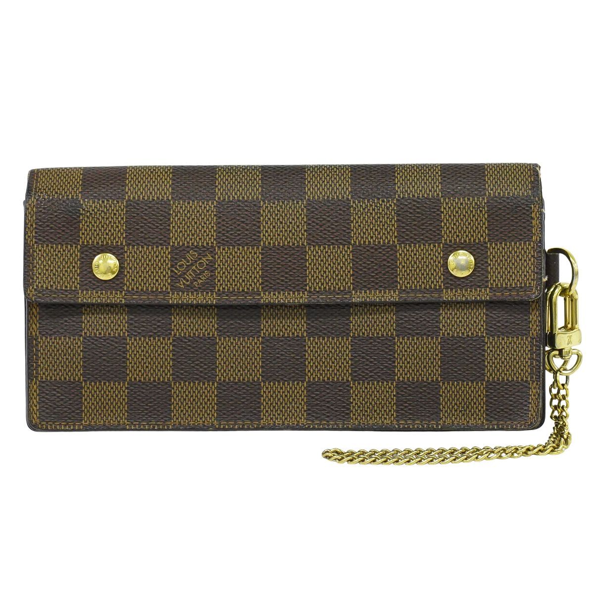 本物 ルイヴィトン LOUIS VUITTON LV ポルトフォイユ アコルデオン ダミエ エベヌ 長財布 ロングウォレット ブラウン N60002 ビトン 財布 ウォレット フォロー割