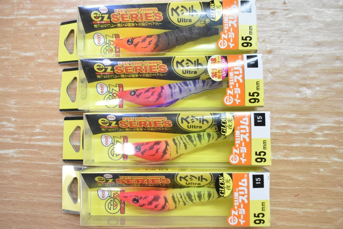  デュエル スッテ セット イージースリム ブルー夜光レッドグリーン 渓村レッドヘッド 夜光オレンジブラウン 夜光グリーン DUEL ez SLIM ラインカッター エギ 餌木 ハードルアー