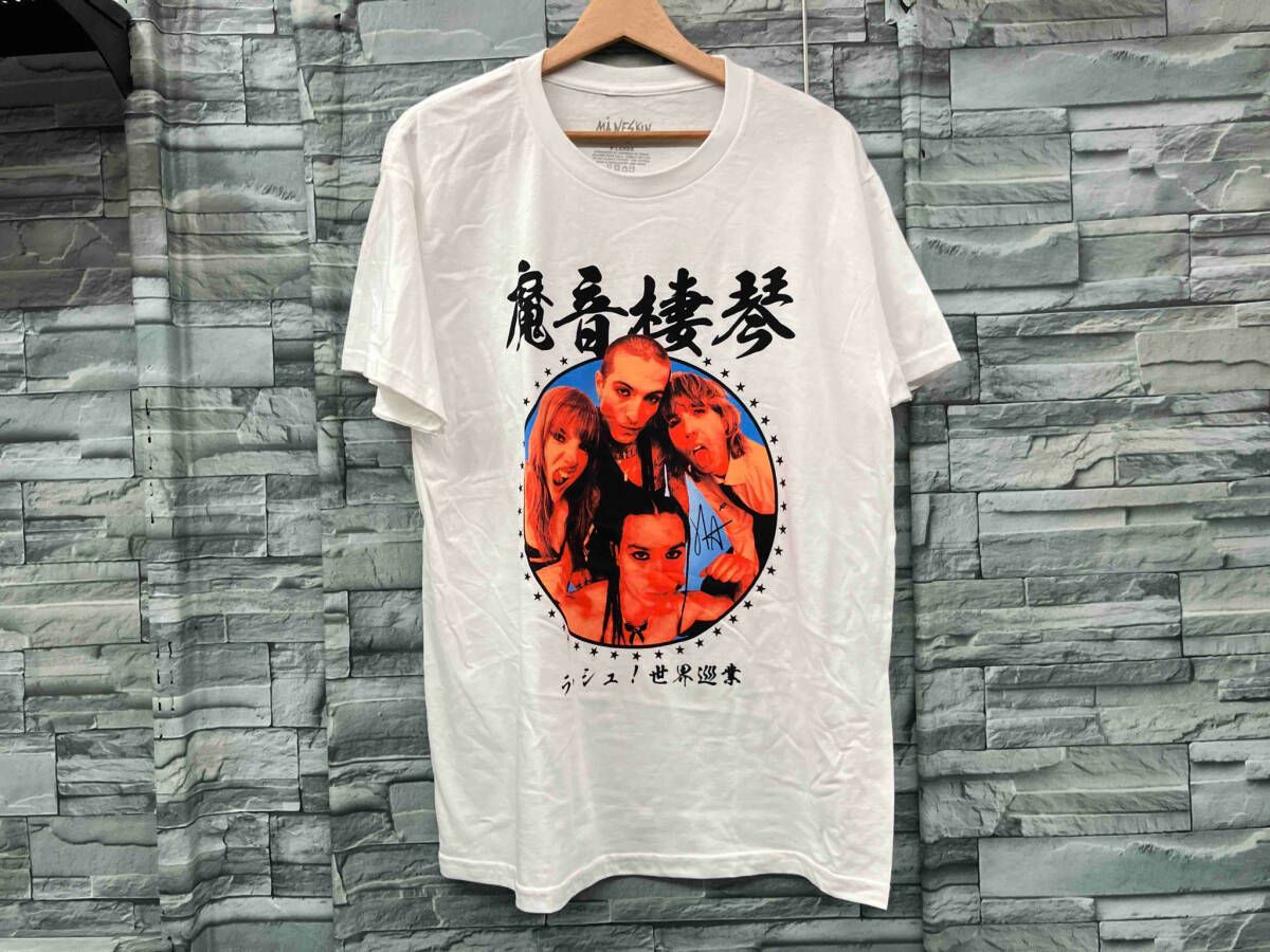 MANESKINマネスキン 魔音棲琴|JAPAN exclusive| |2025 半袖Tシャツ ホワイト