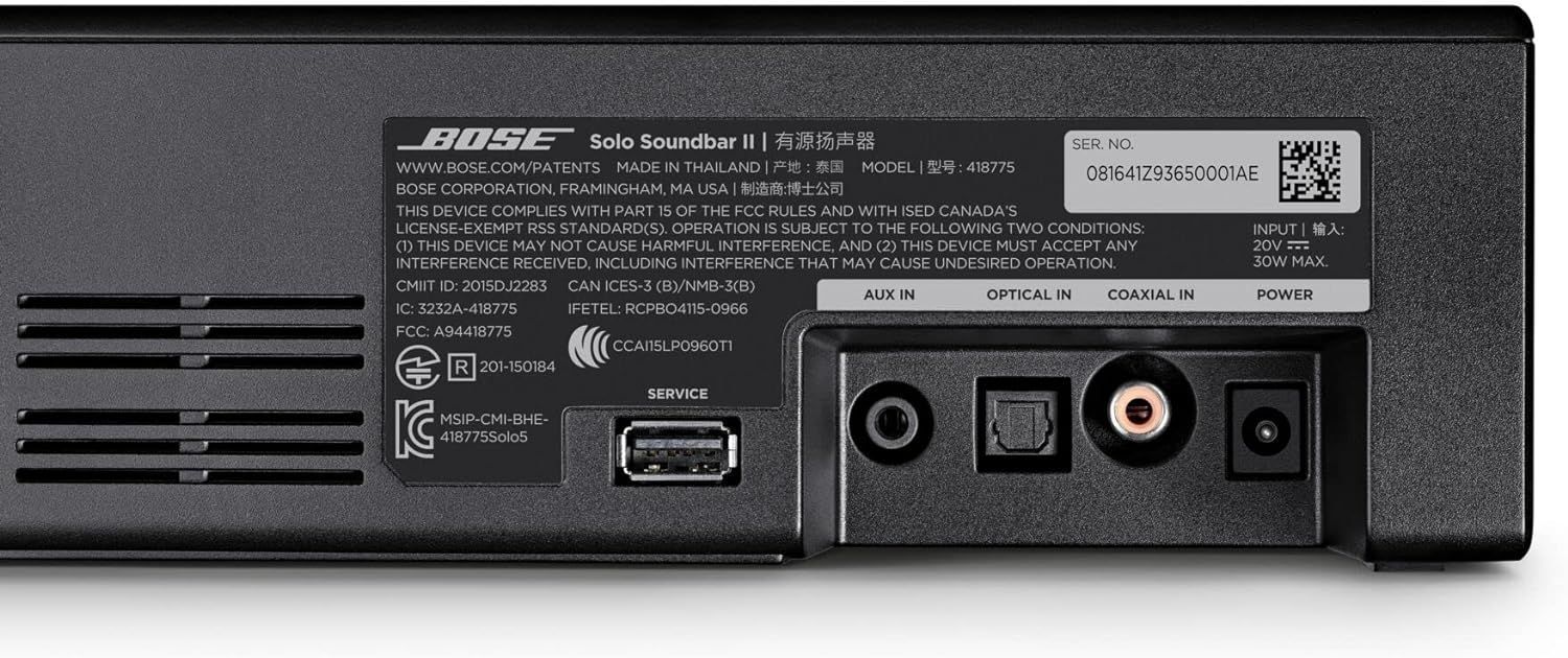 Bose Solo Soundbar Series II ワイヤレスサウンドバー - メルカリ