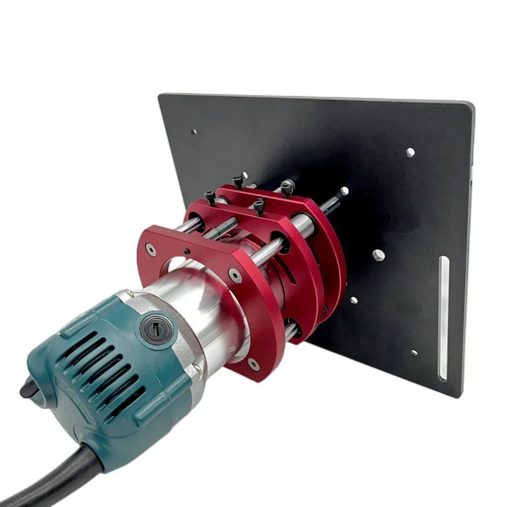 木工ルーターリフトシステムと直径65mmモーター用アルミトッププレート ワークベンチ トリマー 彫刻機 DIYツール