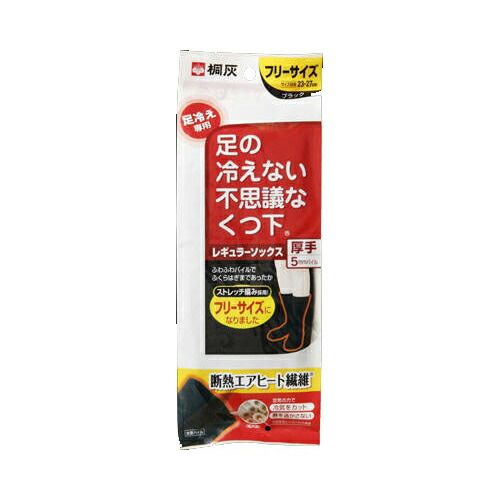 桐灰化学 足の冷えない不思議なくつ下 レギュラーソックス 厚手