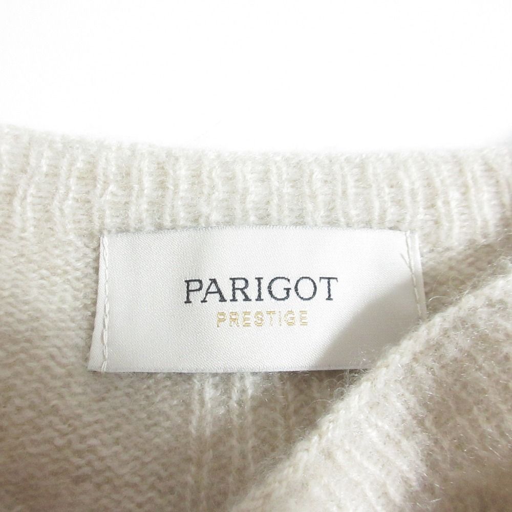 美品 23AW PARIGOT パリゴプレステージ ウォッシャブルピュアカシミヤニット セーター PR-KN23-22WI-SIM FREE ベージュ レディース 古着 中古 美品 23AW PARIGOT パリゴプレステージ ウォッシャブルピュア