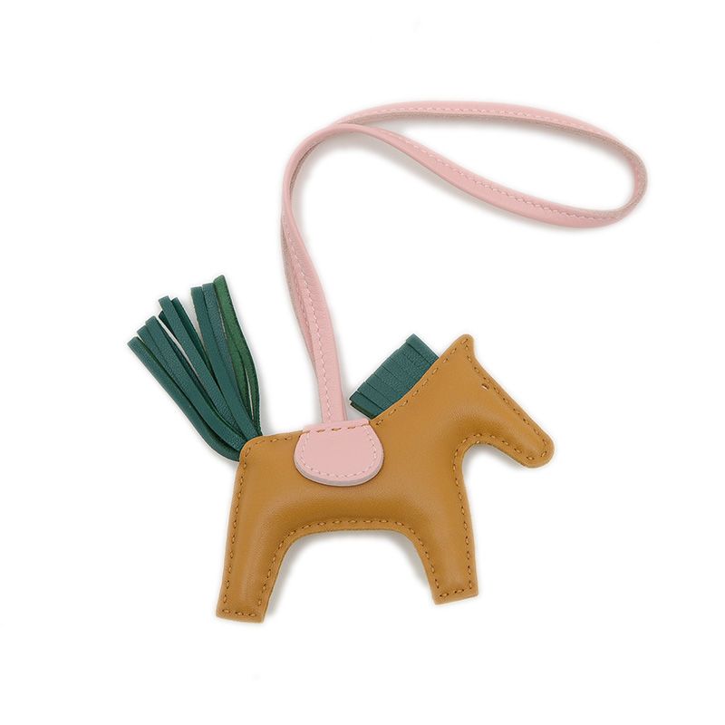 エルメス ロデオPM バッグチャーム セサミ マラカイト ローズサクラ Z刻印