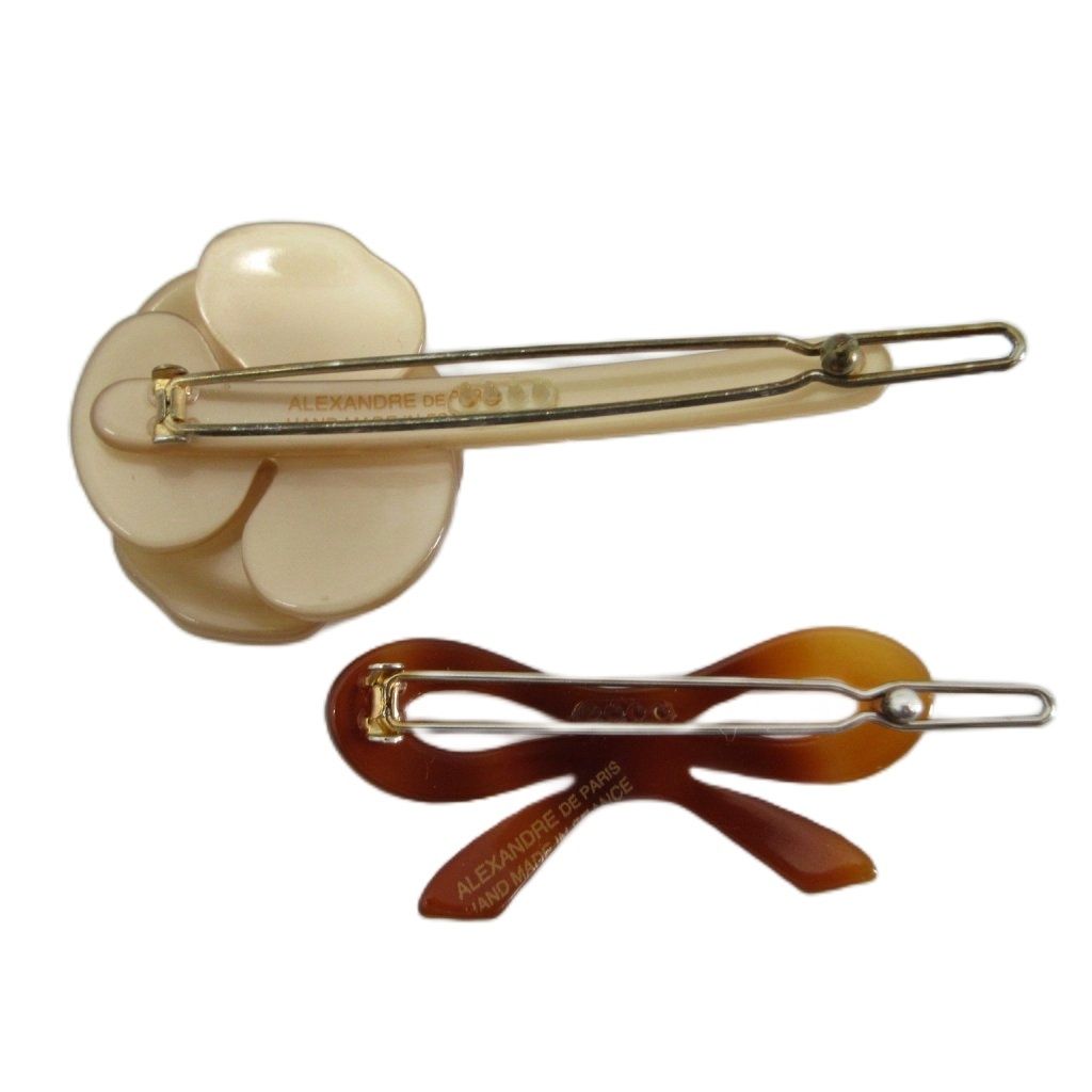 ALEXANDRE DE PARIS】 花形ヘアアクセサリーセット