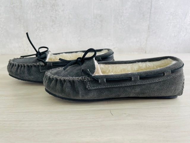 展示品 ミネトンカ CALLY 4015 モカシン グレー 7M 24cm 靴 51861 ...