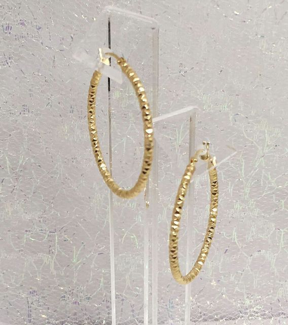 ウノアエレ フープピアス K18YG イエローゴールド UNOAERRE ITALY 750