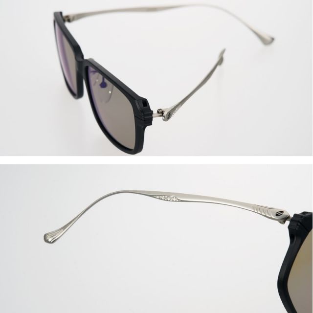 ゼクー JAKE F-2203 マットブラック/シルバー マスターブルー