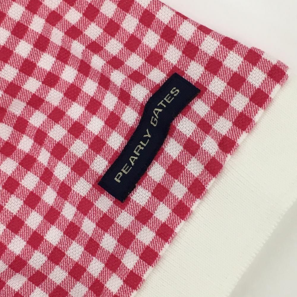 美品】パーリーゲイツ 半袖ポロシャツ ピンク×白 ギンガムチェック 美品】パーリーゲイツ 半袖ポロシャツ ピンク×白 ギンガムチェック