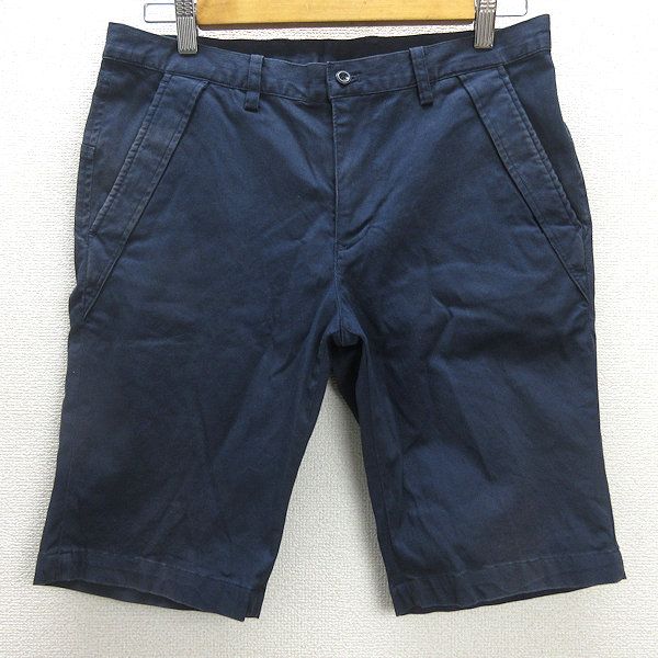 D□ビームス/BEAMS GOLF ゴルフハーフパンツ ストレッチ【46】紺