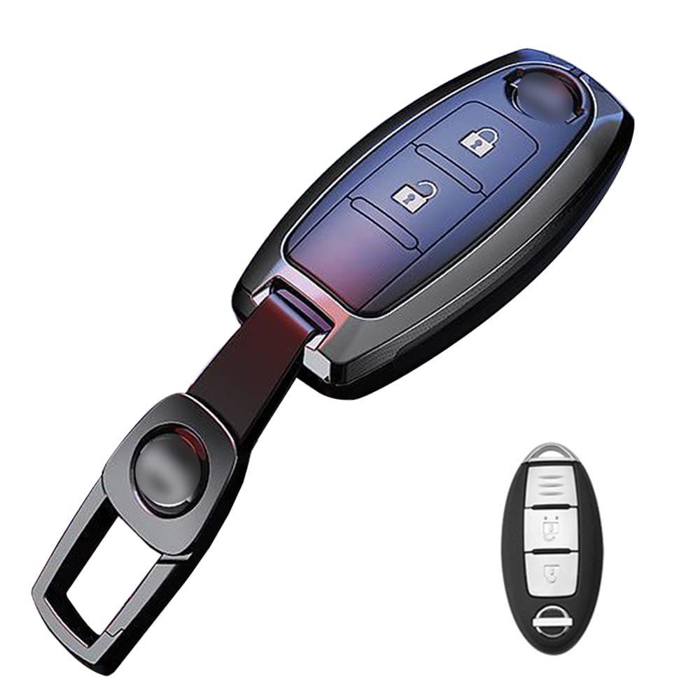 新品 [LETINGFAR] キーケース 日産用 マートキーケース キーカバー 2ボタン ス 日産専用設計 キーケースカバー セレナ 亜鉛合金キーケース キーホルダー日産専用