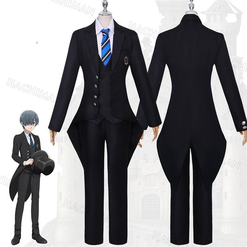 黒執事 コスプレ シエルコスプレ 衣装 シエル 制服 執事服 洋服 仮装 Black Butler cosplay ハロウィン イベント衣装 学園祭 演劇服装 祭り 変装