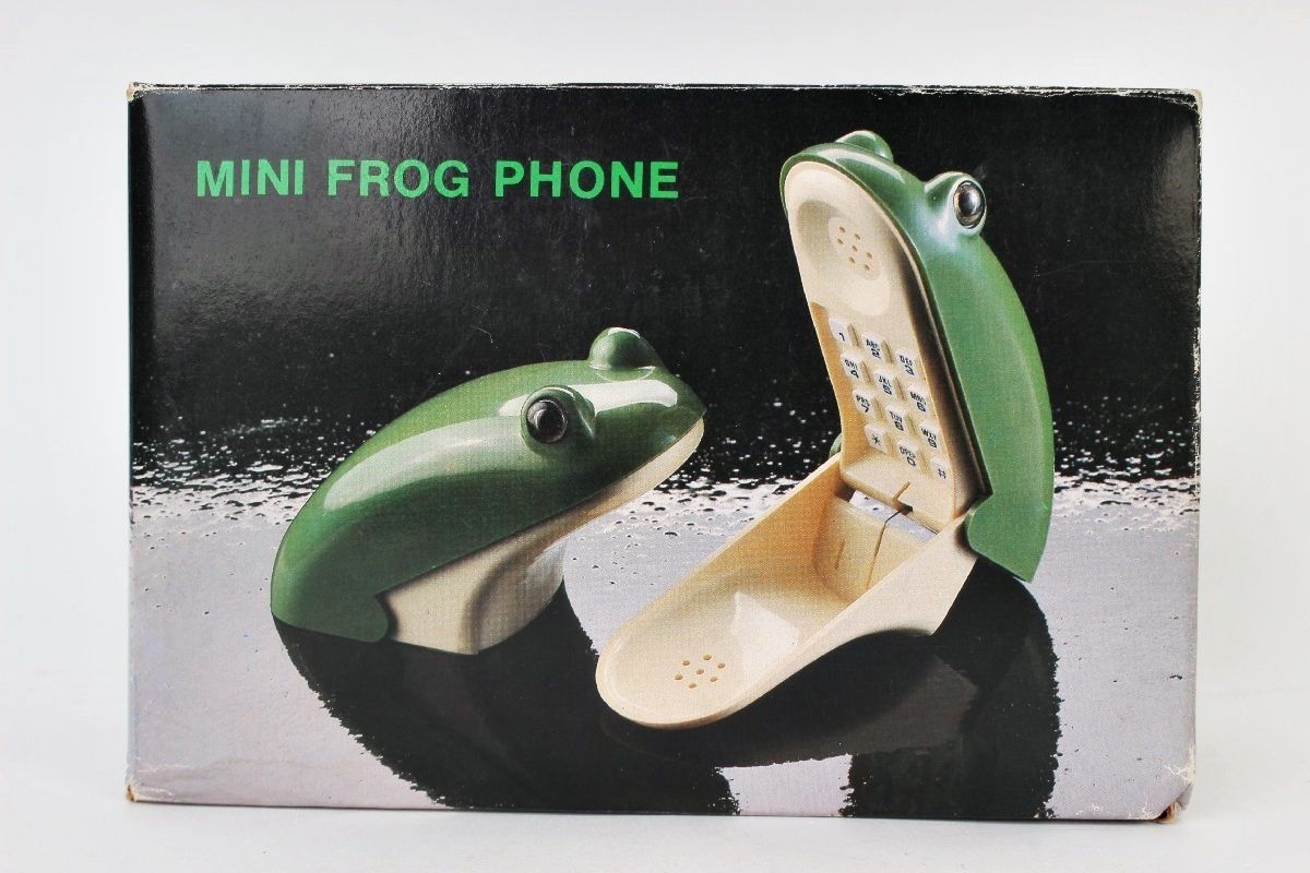 MINI FROG PHONE カエル 電話 レトロ 蛙 コレクター カエル好き 箱付き 電話機 フロッグ 置物 インテリア R2502-044 MINI FROG PHONE カエル 電話 レトロ 蛙 コレクター カエル好き