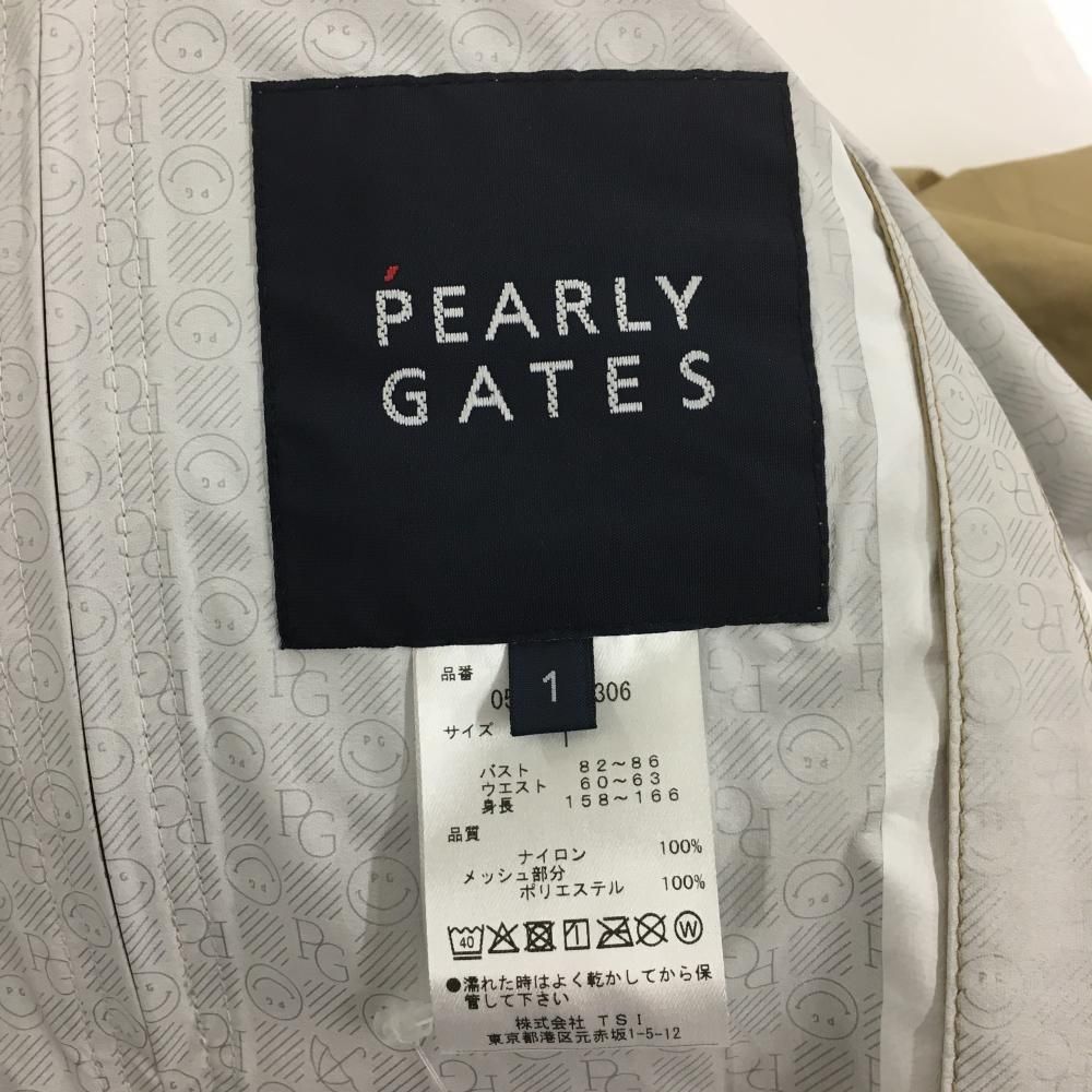 新品】パーリーゲイツ 4WAYレインワンピース ベージュ×黒 地模様