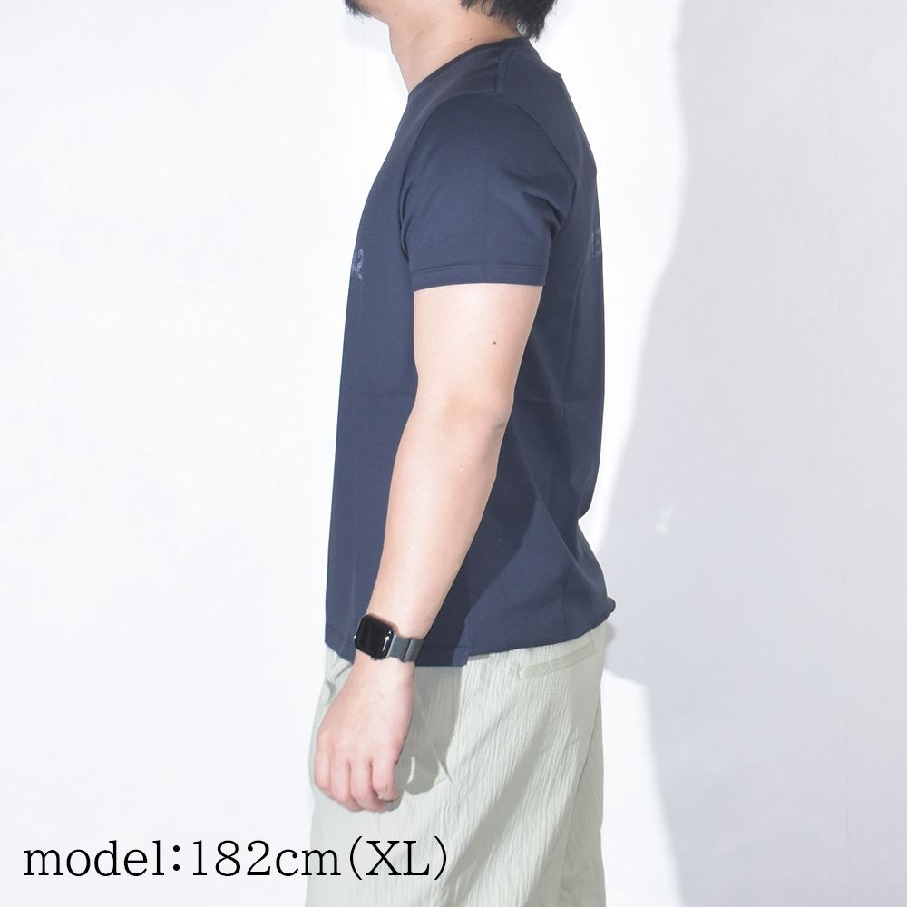 サンローラン Tシャツ リバース メンズ 半袖 ラウンドネック ロゴ 