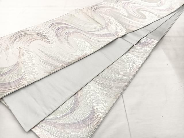 平和屋着物○全通柄袋帯 鹿の子文 正絹 逸品 DAAU9118fe