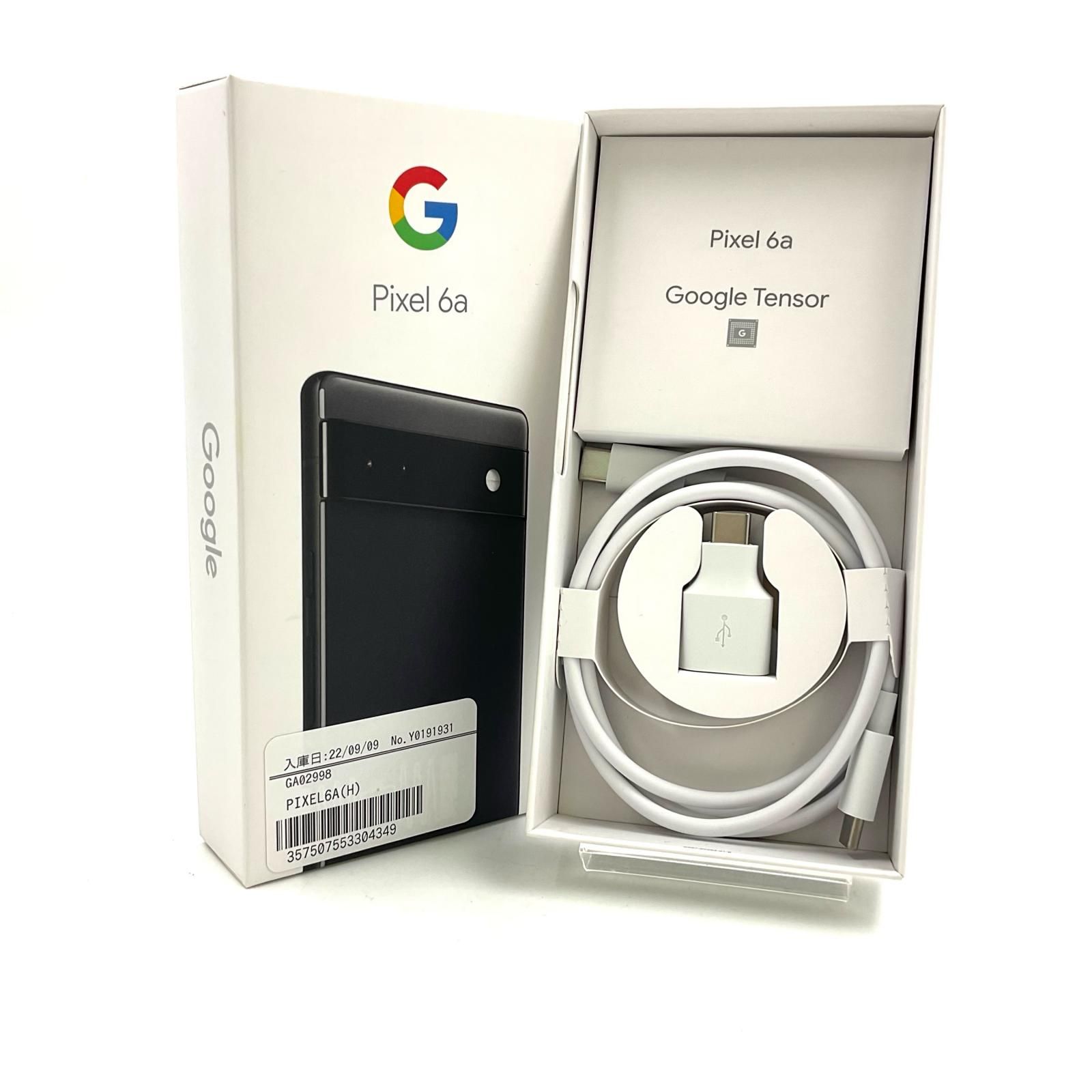 最速発送】Google Pixel 6a 128GB Charcoal au GB17L 白ロム【難有