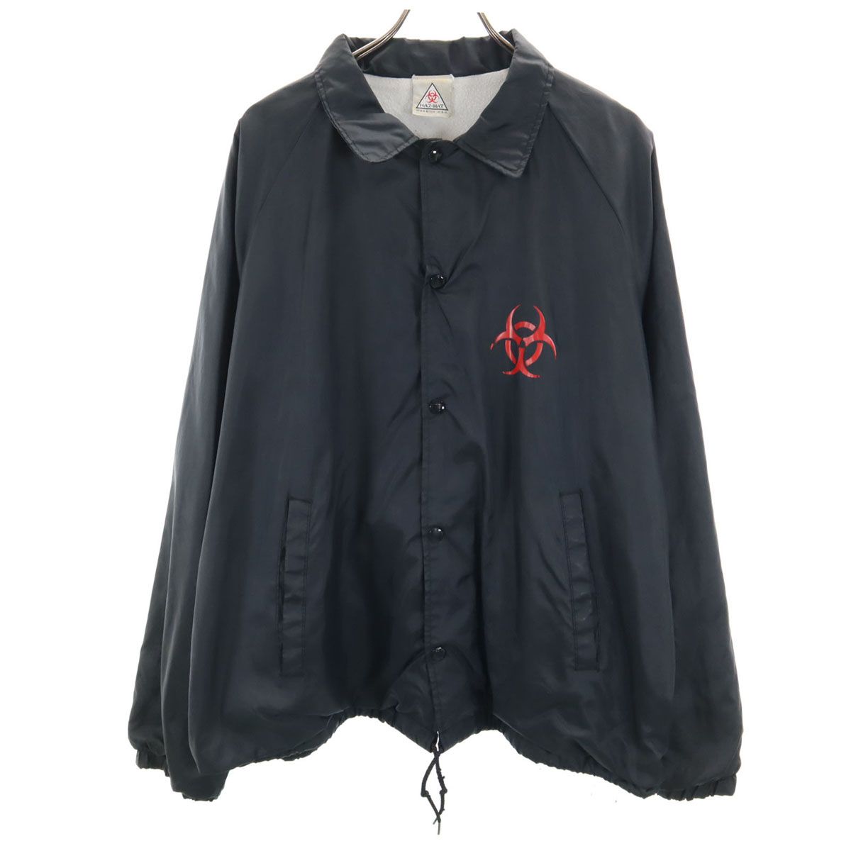 HAZ-MAT ハズマット USA製 コーチジャケット XL ブラック メンズ 古着