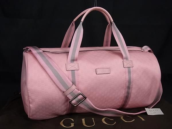 ☆GUCCI☆ ナイロン トラベルバッグ ボストンバッグ 2WAY GUCCI グッチ 2way ボストンバッグ ショルダーバッグ ナイロン