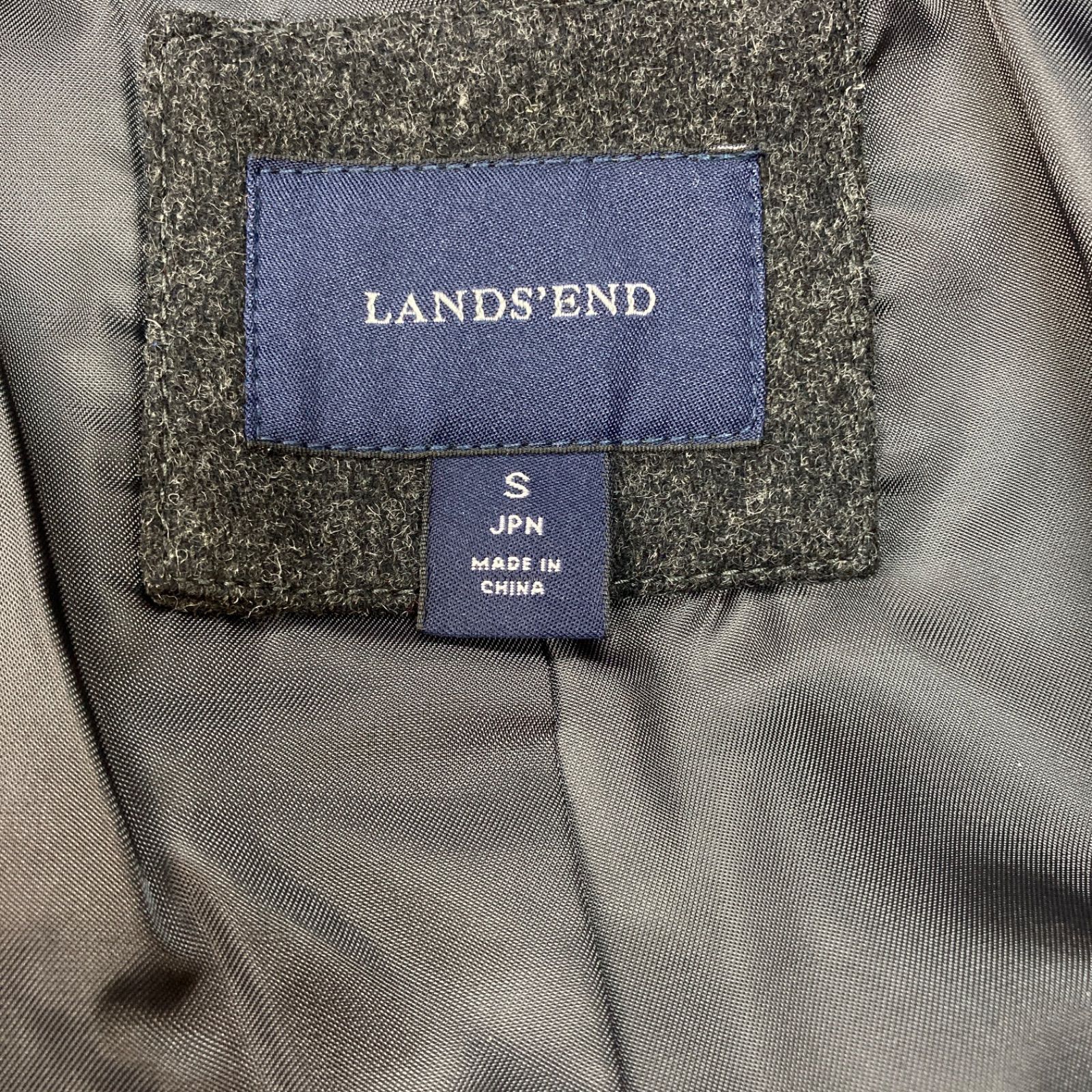 LANDS' END ジャケット コート アウター グレー S【CT1157】 LANDS' END ランズエンド ジャケット コート アウター グレー