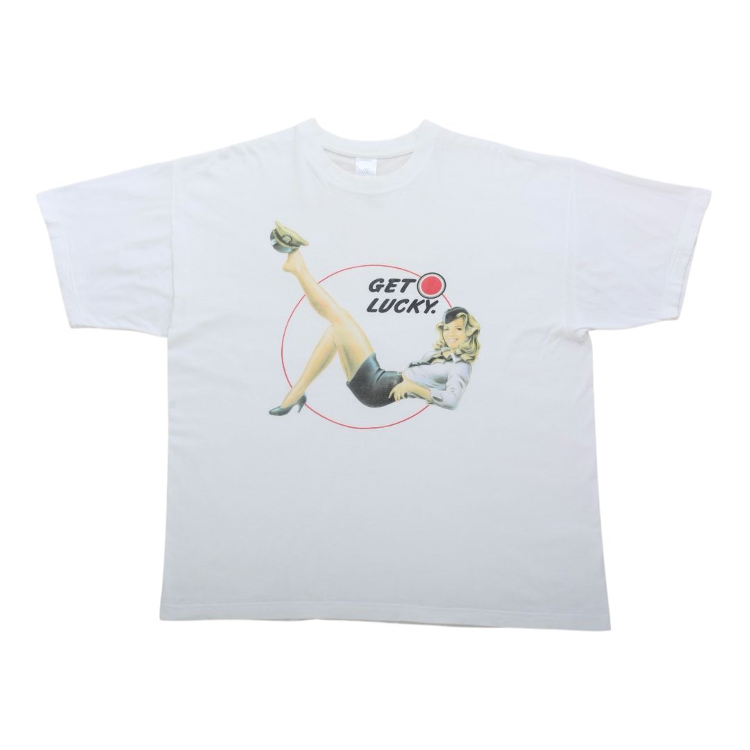 lucky strike GET LUCKY ヴィンテージ Tシャツ 古着 XL lucky strike