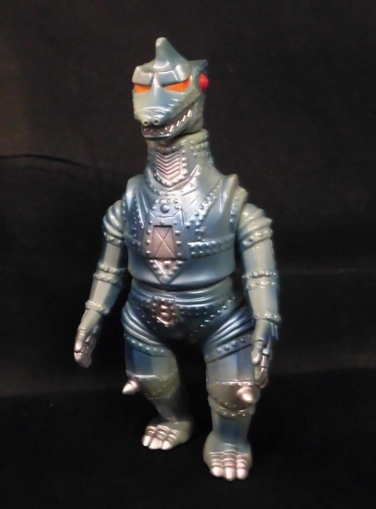 安い，大得価】 マルサン 電撃怪獣大作戦 メカゴジラ 水色成型/青メタ