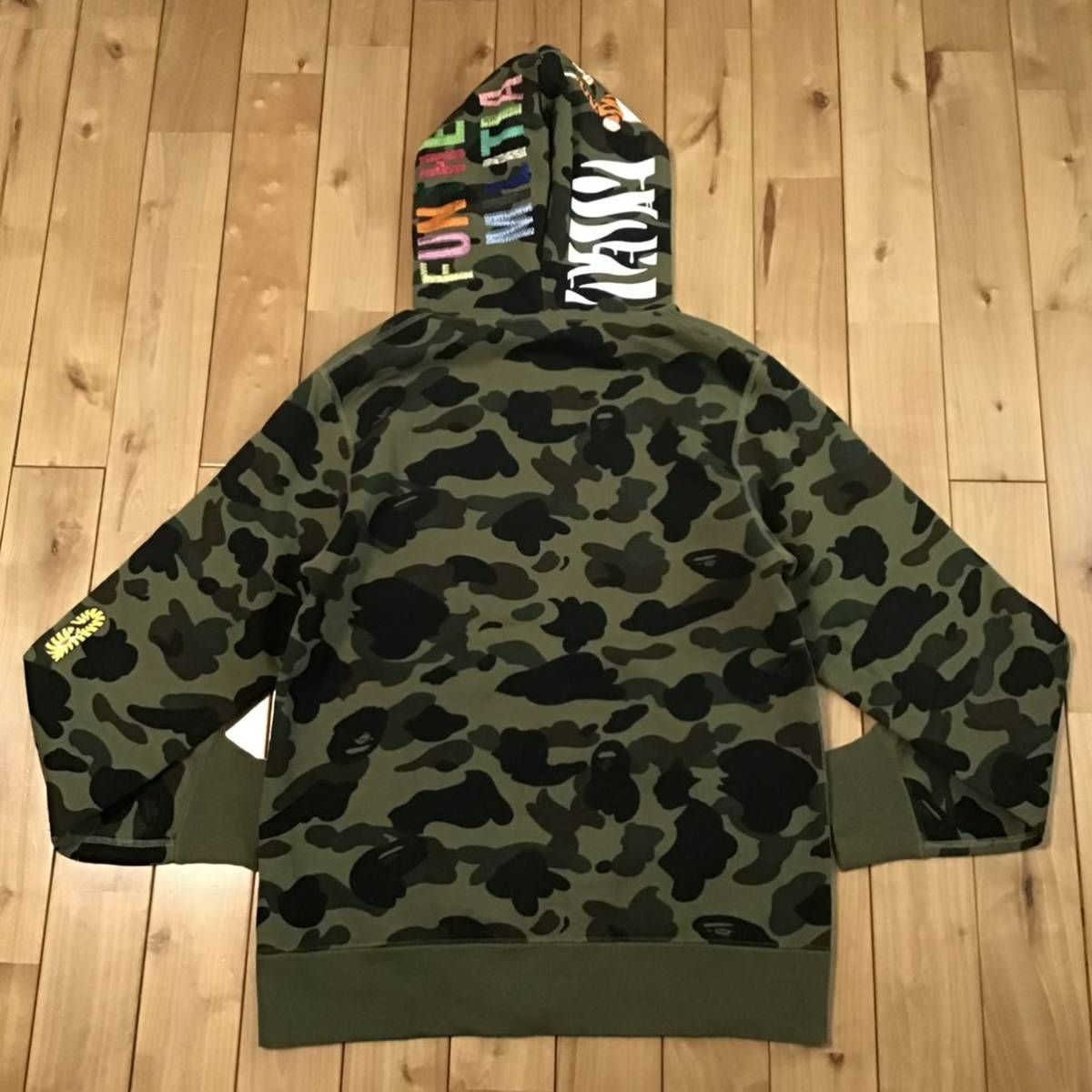 1st camo green タイガー パーカー Lサイズ Tiger full zip hoodie a 
