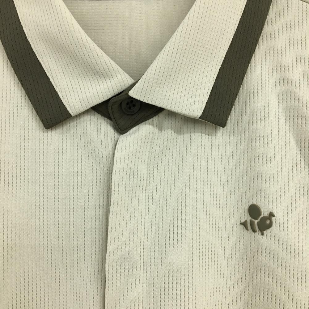 【新品未使用】8YARDS ポロシャツ サイズL ベージュ ☆SALE価格☆【超美品】ハチヤーズ 長袖ポロシャツ ベージュ系×カーキ