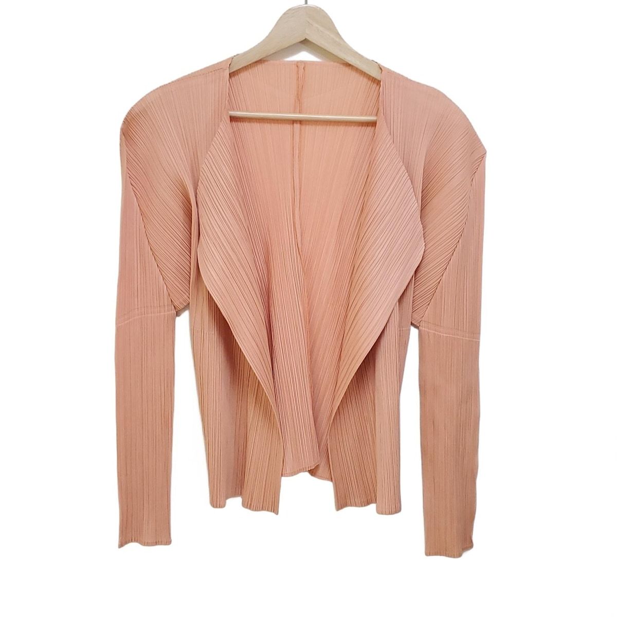 極美品】PLEATSPLEASE プリーツプリーズ カーディガン付き 赤 PLEATS