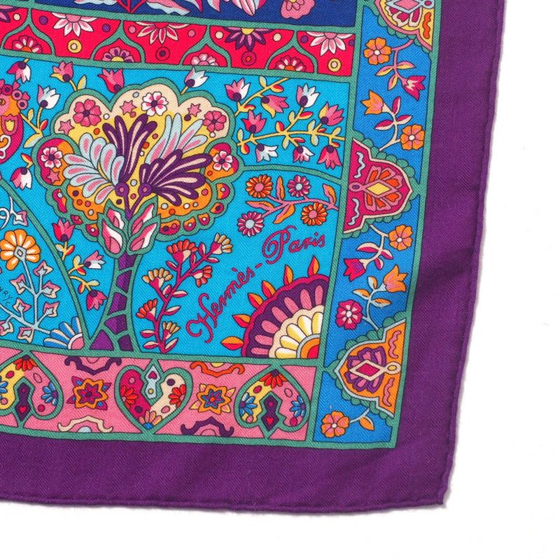HERMES 花と鳥のストール HERMES エルメス Au Pays des Oiseaux Fleurs 花咲く鳥たちの国
