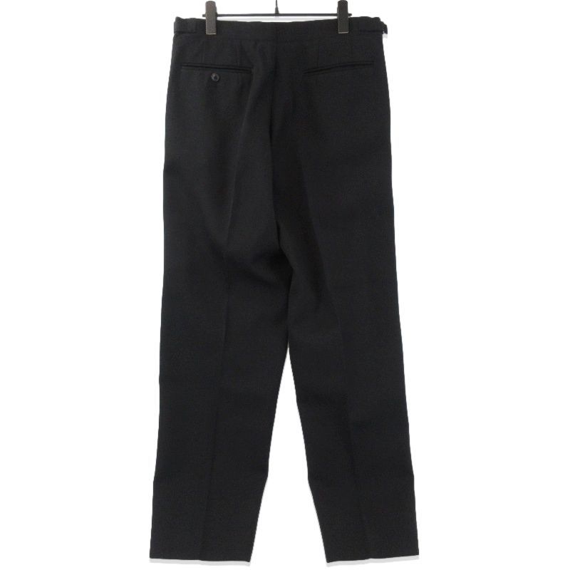 未使用 HEUGN ユーゲン AARON GABARDINE BLACK TROUSER066