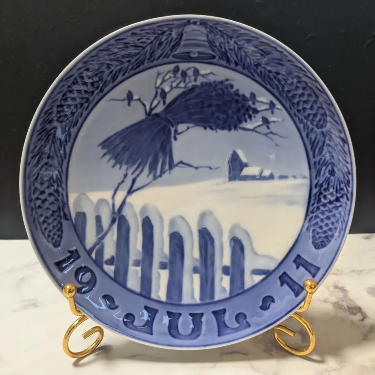 １９１１年 ロイヤルコペンハーゲン イヤープレート 希少品 ロイヤルコペンハーゲンイヤープレート 1911年