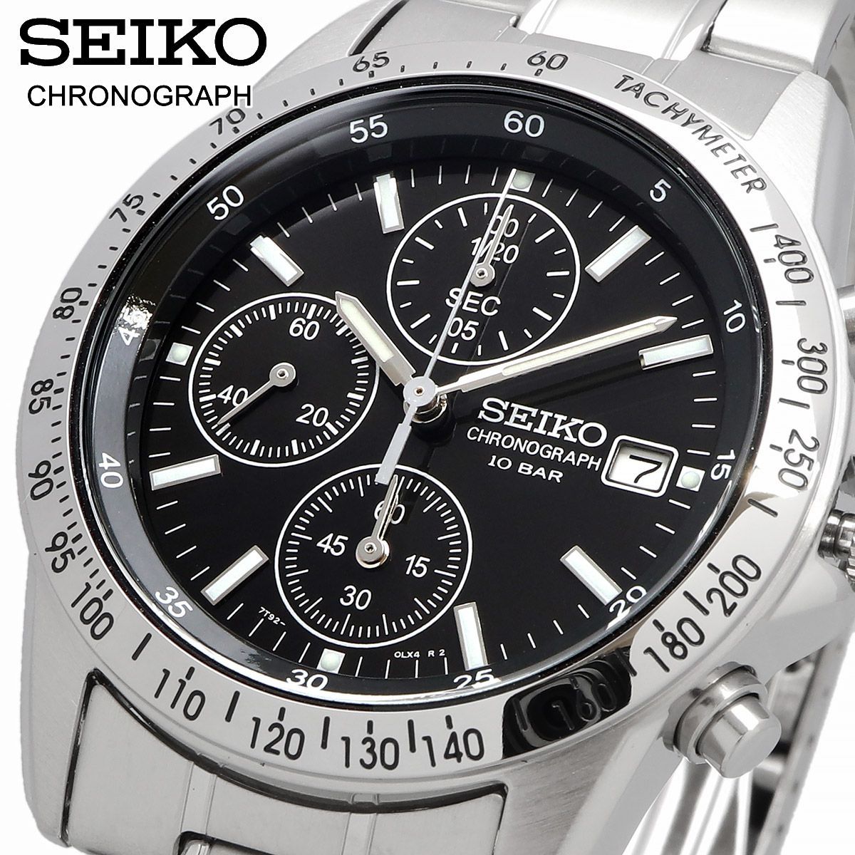 ♥ 時計 セイコー SEIKO 腕時計 人気 ウォッチ セイコーセレクション 流通 モデル クォーツ クロノグラフ ビジネス カジュアル メンズ SBTQ041