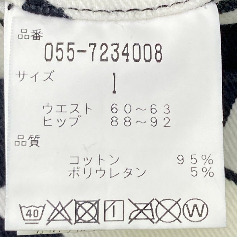 パーリーゲイツ PEARLYGATES 総柄スカート ストレッチ ネイビー系 1 パーリーゲイツ PEARLYGATES 総柄スカート ストレッチ ネイビー